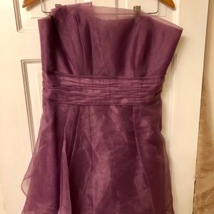 Gorgeous chiffon strapless short cocktail dress